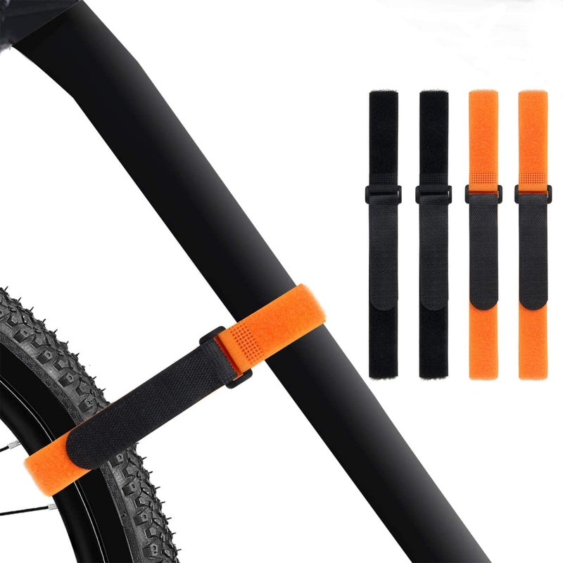 SANNIX Bike Rack Straps, Adjustable Bike Wheel Stabilizer Straps Bike Rack Strap with Hook Road Bike Bicycle Accessories for Camping Equipment Yoga Mats - Image 1